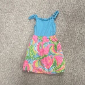 Lilly Pulitzer Blue and Multicolor Kids Dress